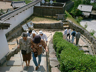 掛川城にて